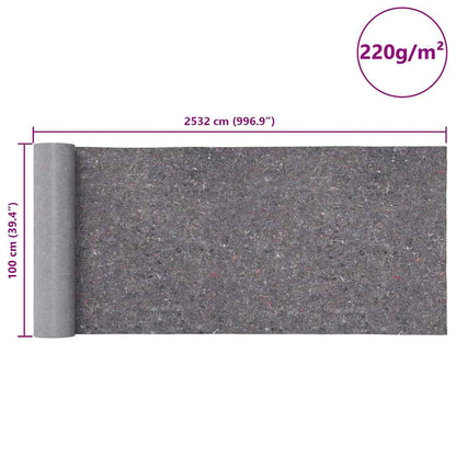 Rutschfeste Malervliese 2 Stk. 25 m 220 g/m² Grau