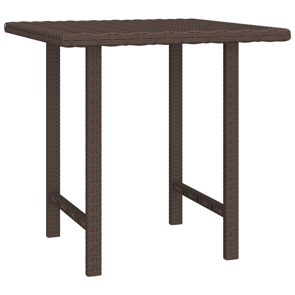 Haveborde 3 stk Brun polyrattan