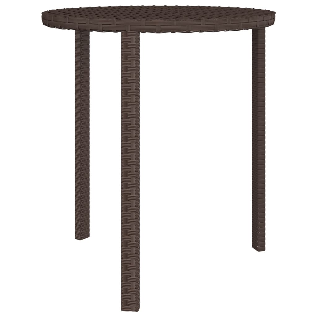 Haveborde 3 stk Brun polyrattan
