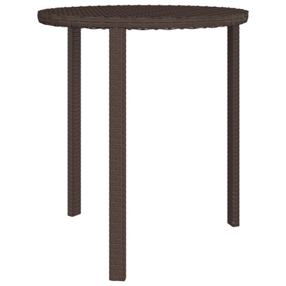 Haveborde 3 stk Brun polyrattan