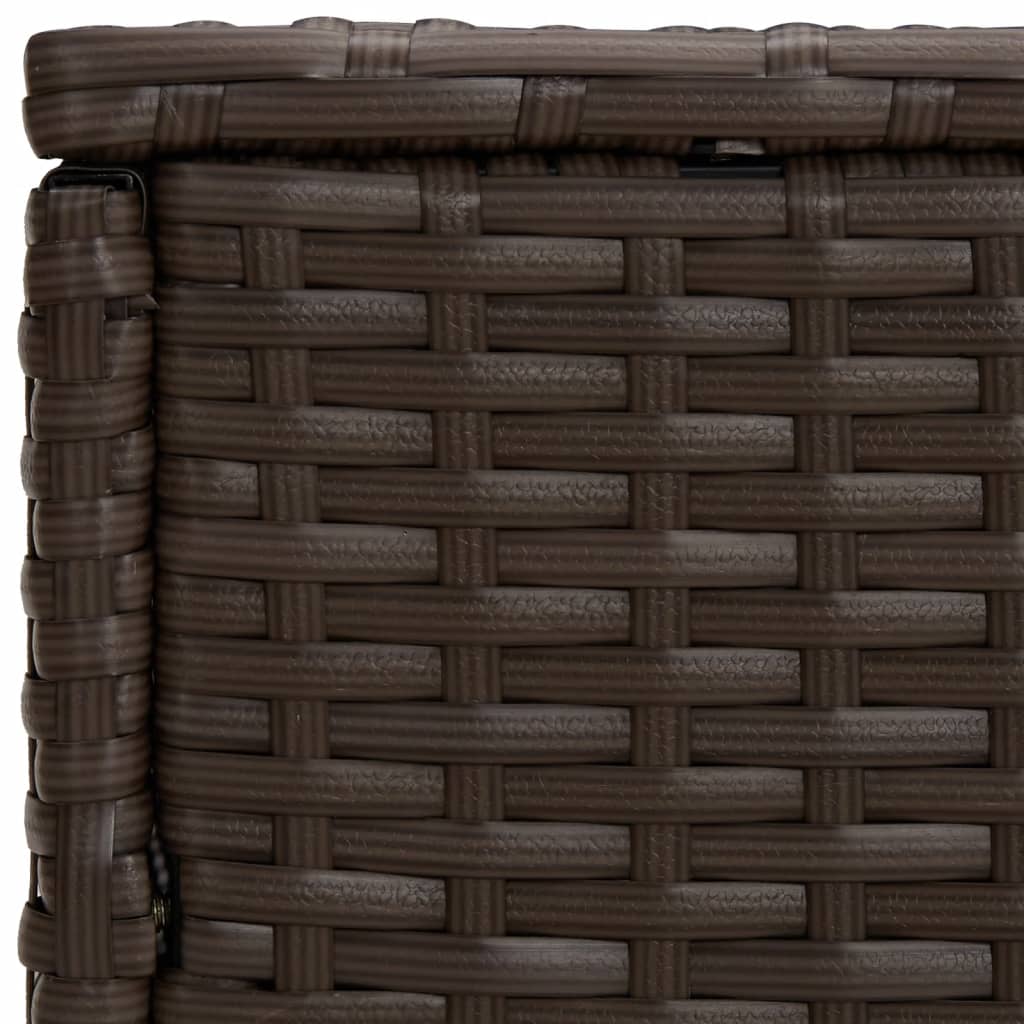 Haveborde 3 stk Brun polyrattan