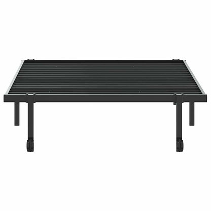 Bettgestell ohne Matratze Klappbar Schwarz 107x203 cm Stahl