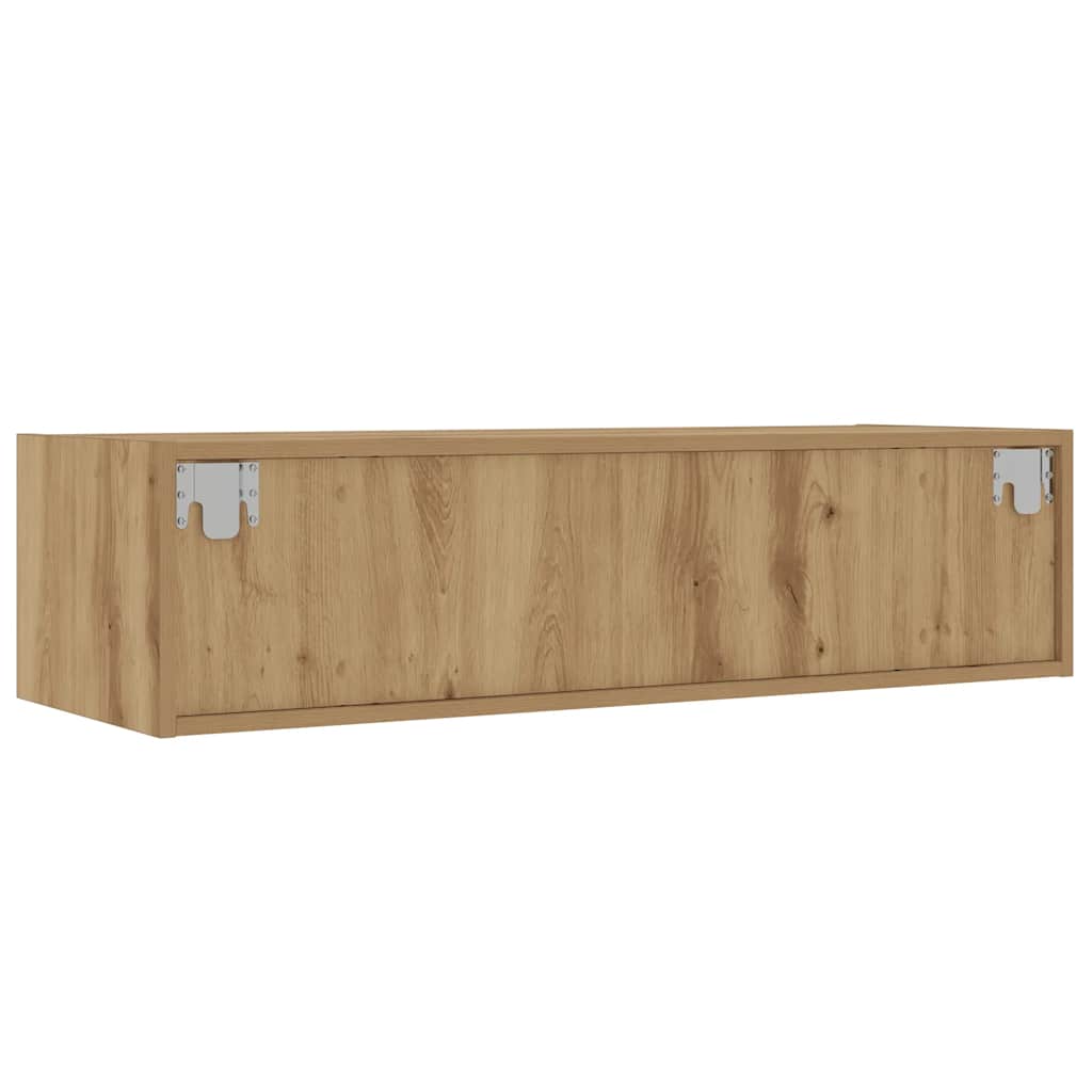TV-Schrank mit LED-Leuchten Artisan-Eiche 100x35,5x25 cm