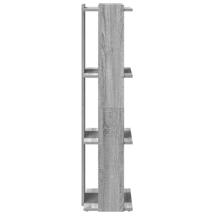 Bücherregal 3 Böden Grau Sonoma 60x30x120 cm Holzwerkstoff