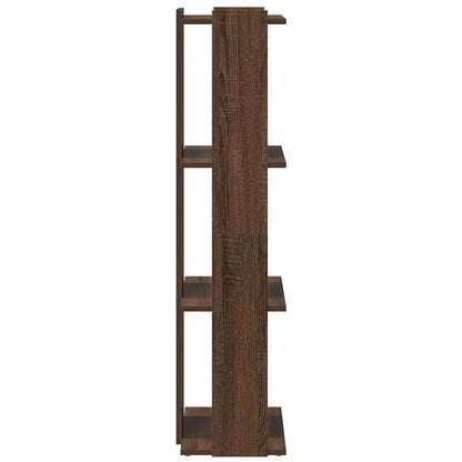 Bücherregal 3 Böden Braun Eiche-Optik 60x30x120cm Holzwerkstoff