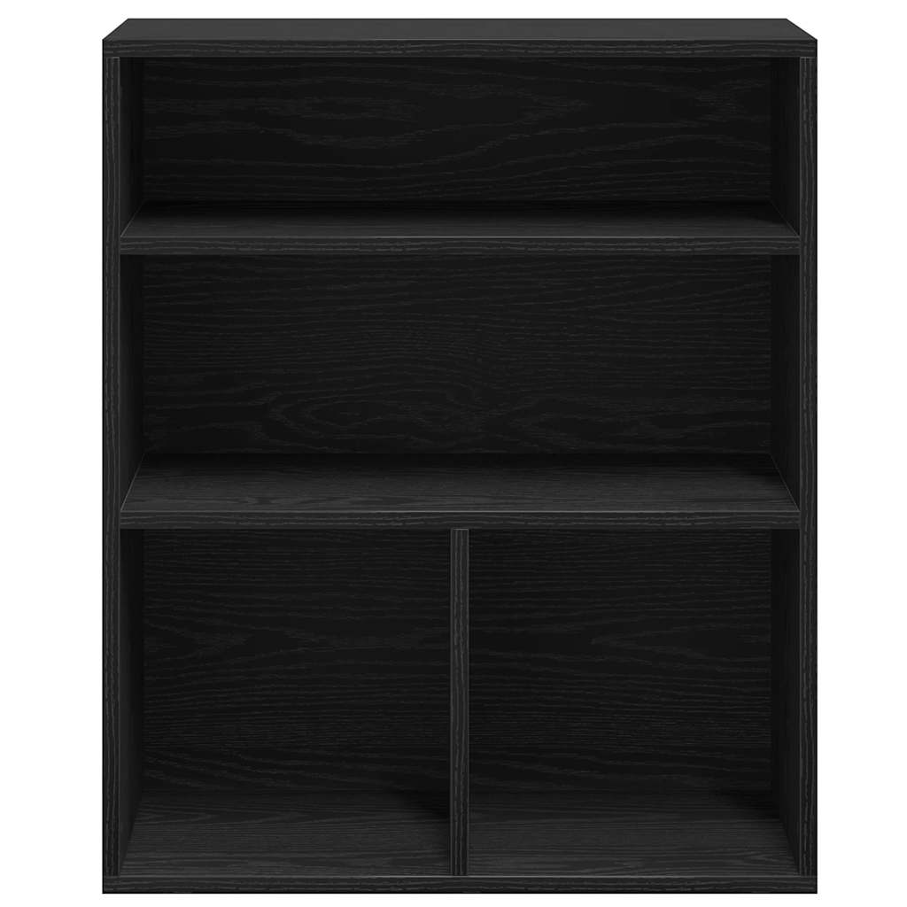 Bücherregal Schwarz 60x30x71,5 cm Holzwerkstoff