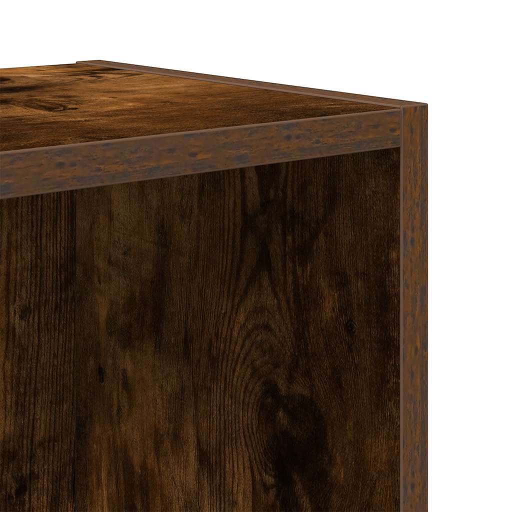 Bücherregal Räuchereiche 31x24x52 cm Holzwerkstoff