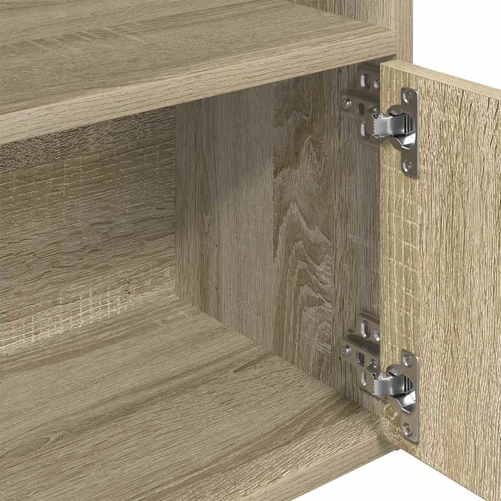 Bücherregal Sonoma-Eiche 31x24x127 cm Holzwerkstoff