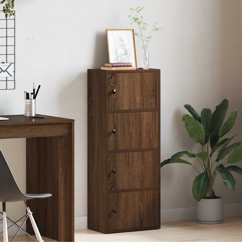 Bücherregal Braun Eichen-Optik 40x24x102 cm Holzwerkstoff