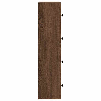 Bücherregal Braun Eichen-Optik 40x24x102 cm Holzwerkstoff