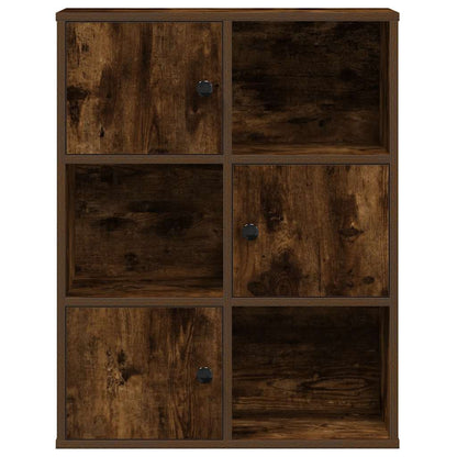 Bücherregal Räuchereiche 60x24x76,5 cm Holzwerkstoff