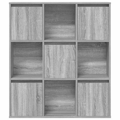 Bücherregal Grau Sonoma 89x24x101,5 cm Holzwerkstoff