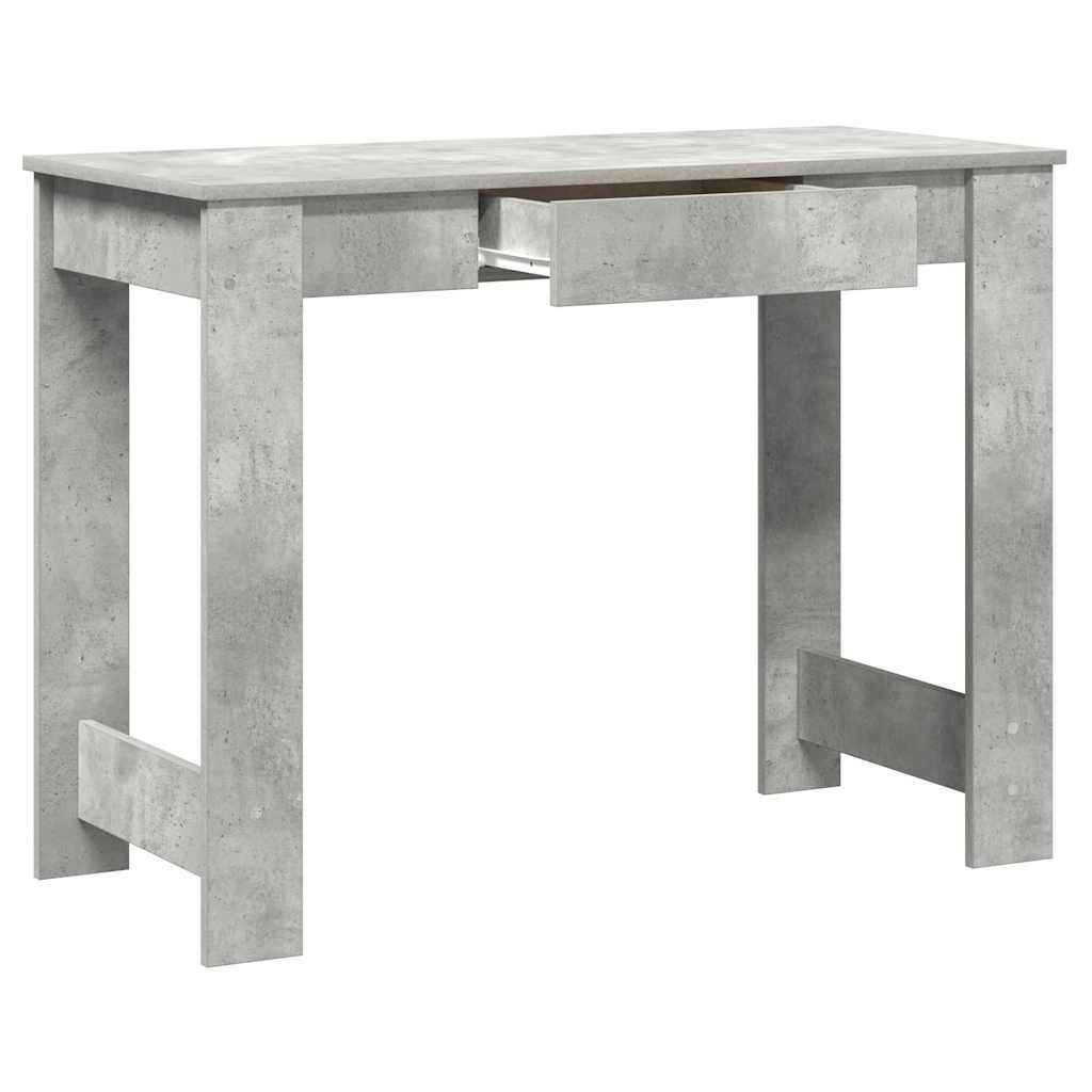 Skrivebord Beton Grå 100x45x75 cm Træmateriale