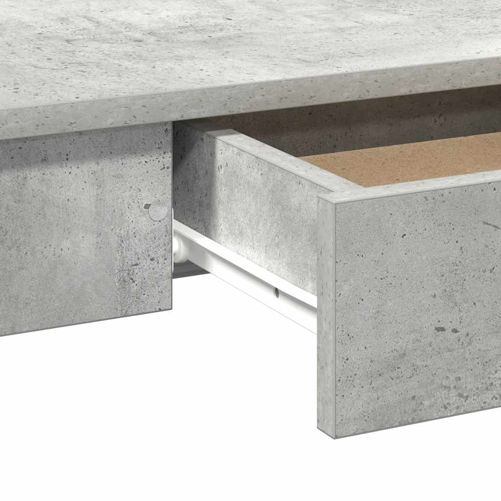 Skrivebord Beton Grå 100x45x75 cm Træmateriale