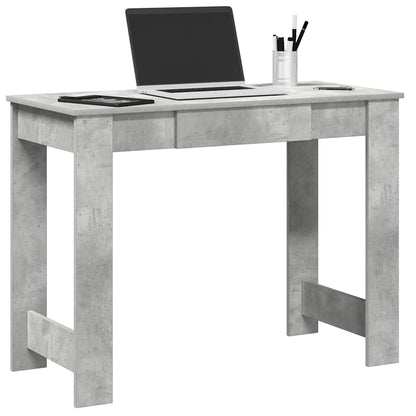 Skrivebord Beton Grå 100x45x75 cm Træmateriale
