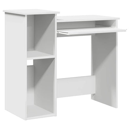 Schreibtisch mit Regalen Weiß 84x40x78 cm Holzwerkstoff