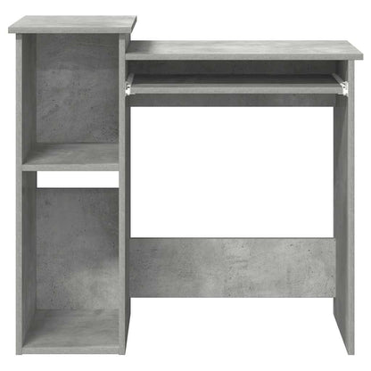 Schreibtisch mit Regalen Betongrau 84x40x78 cm Holzwerkstoff