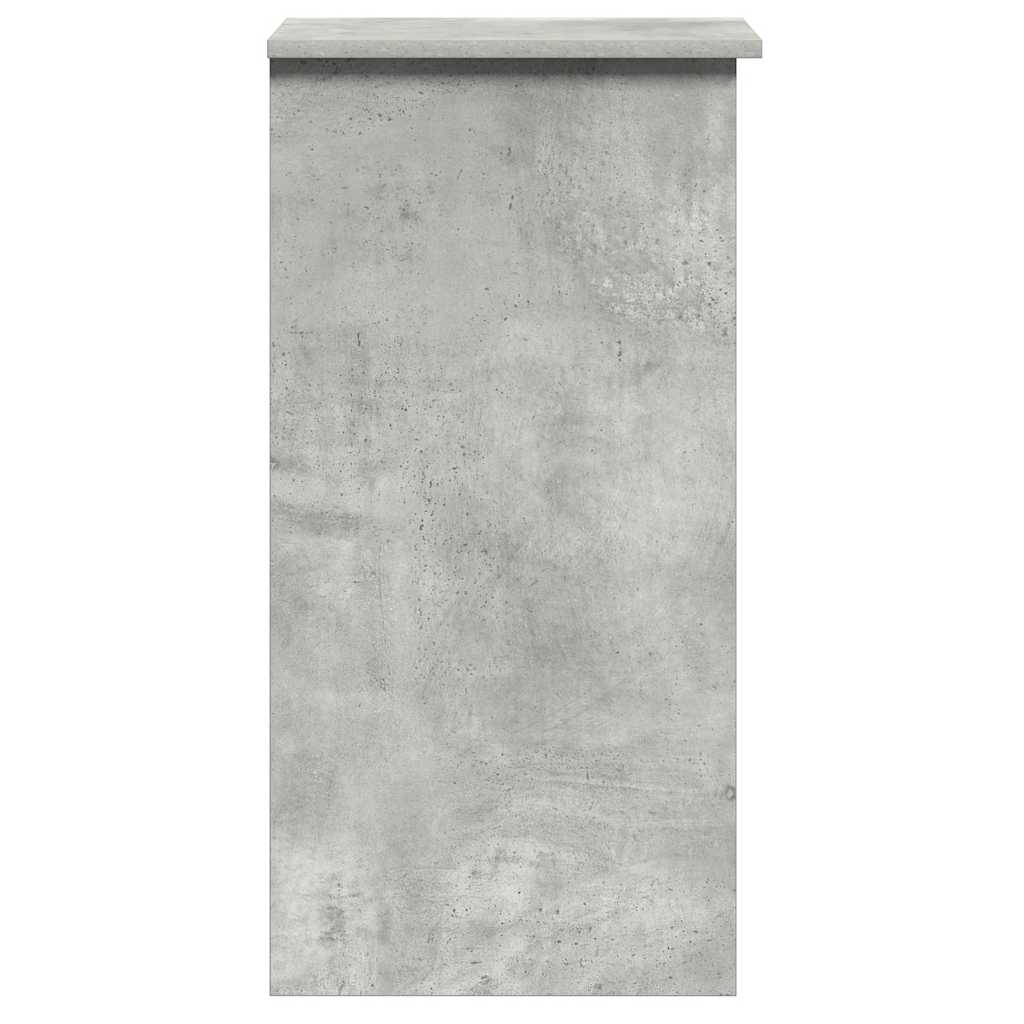 Schreibtisch mit Regalen Betongrau 84x40x78 cm Holzwerkstoff