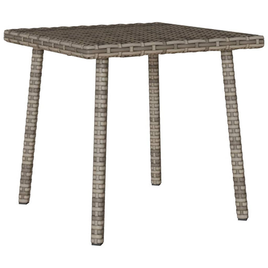 Havesofabord Rektangulært Grå 40x40x37 cm Polyrattan