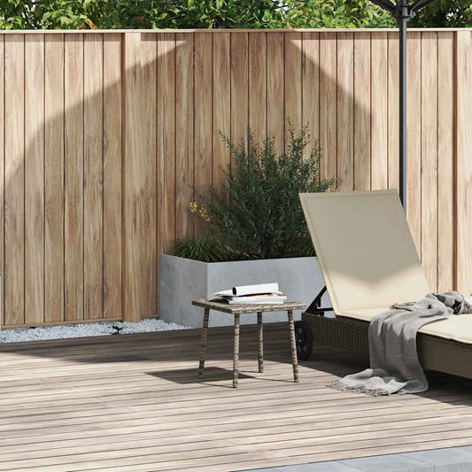 Havesofabord Rektangulært Grå 40x40x37 cm Polyrattan