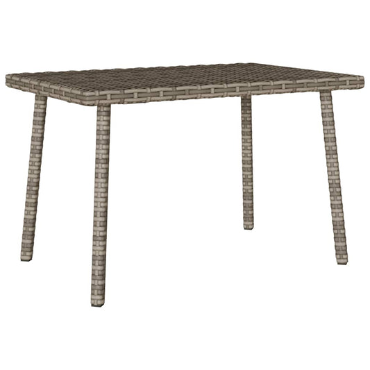 Havesofabord Rektangulært Grå 60x40x37 cm Polyrattan