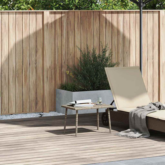 Have Sofabord Rektangulær Lysegrå 60x40x37 cm Poly Rattan