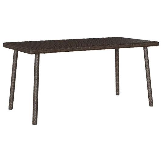Have Sofabord Rektangulær Brun 80x40x37 cm Poly Rattan
