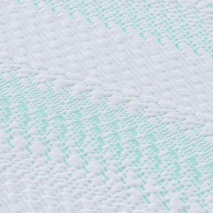 Matratzenpads Weiß und Grün 140 x 190 cm