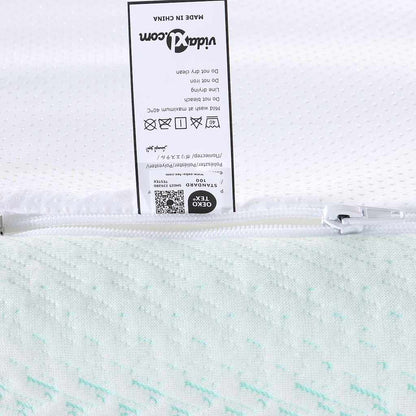 Matratzenpads Weiß und Grün 70 x 200 cm