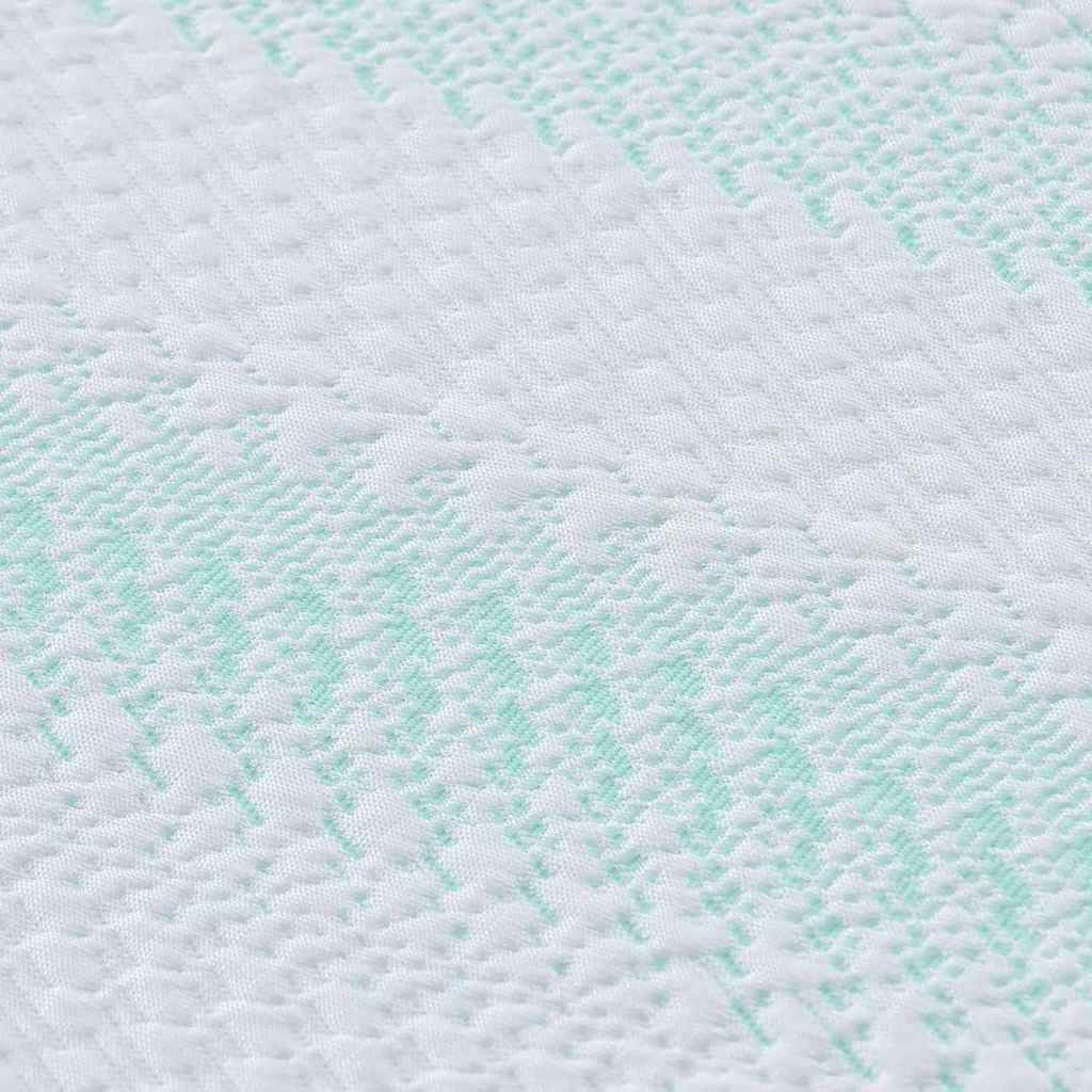 Matratzenpads Weiß und Grün 160 x 200 cm