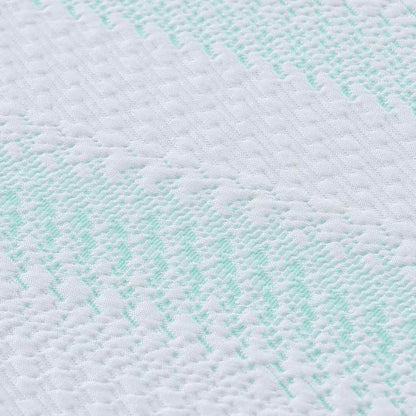 Matratzenpads Weiß und Grün 160 x 200 cm