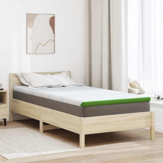 Matratzenpads Weiß und Grün 90 x 190 cm