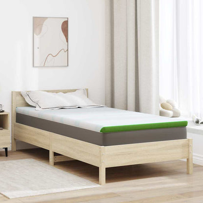 Matratzenpads Weiß und Grün 100 x 200 cm