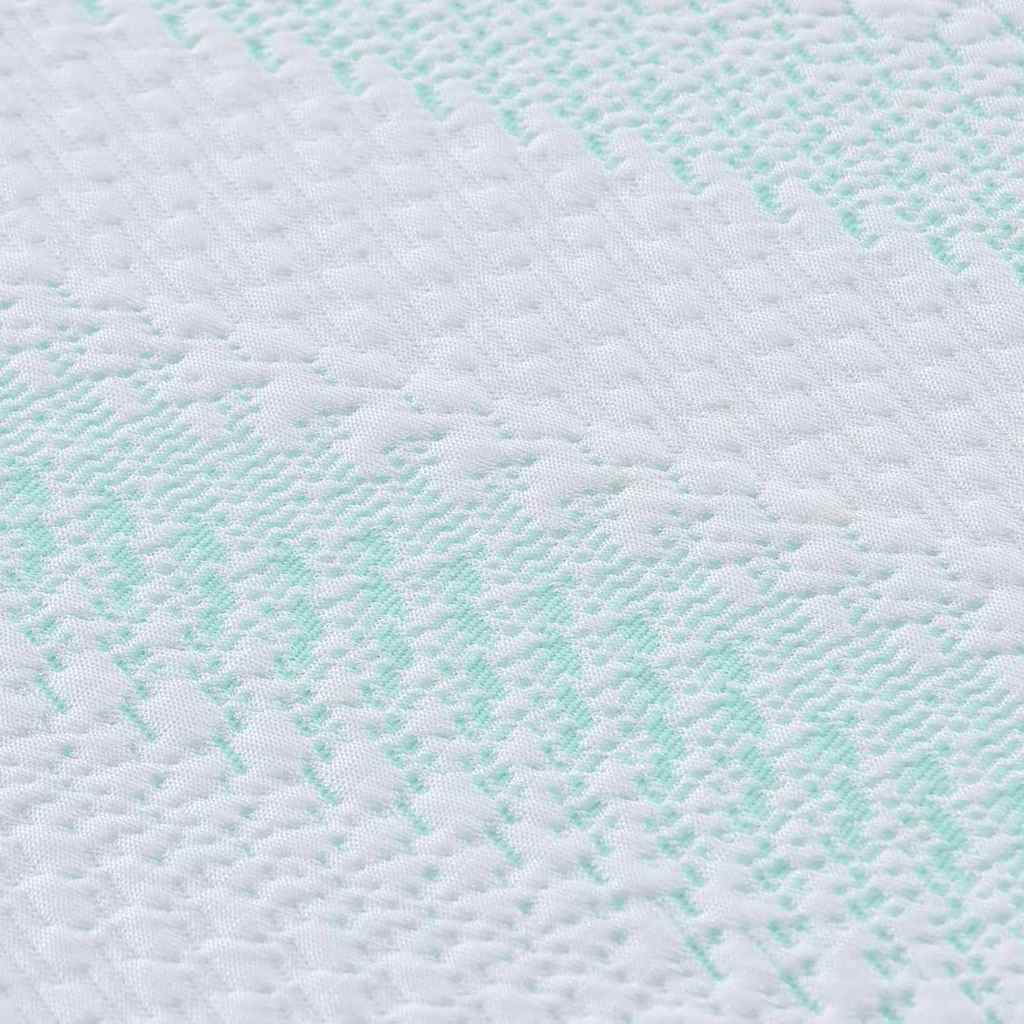 Matratzenpads Weiß und Grün 140 x 200 cm