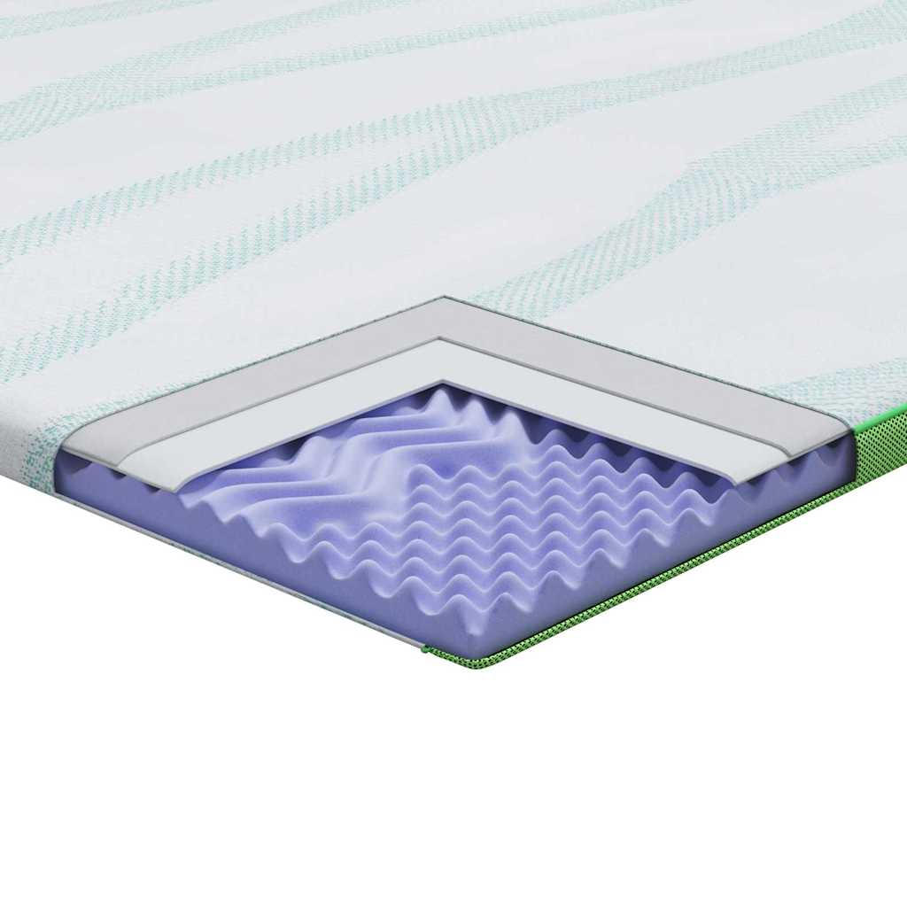 Matratzenpads Weiß und Grün 140 x 200 cm