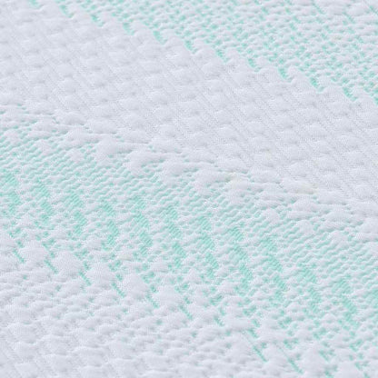 Matratzenpads Weiß und Grün 160 x 200 cm