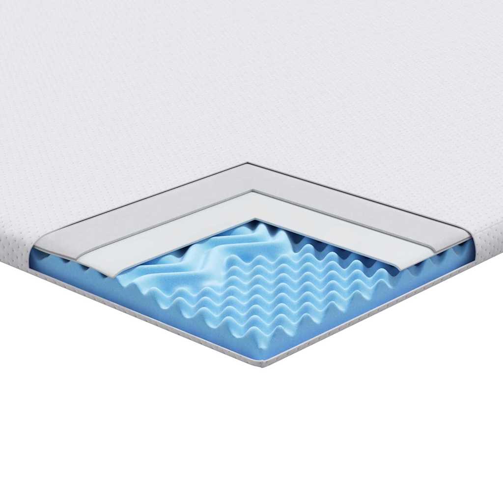 Matratzenpads Weiß 70 x 200 cm 100% Polyester Jacquardstoff