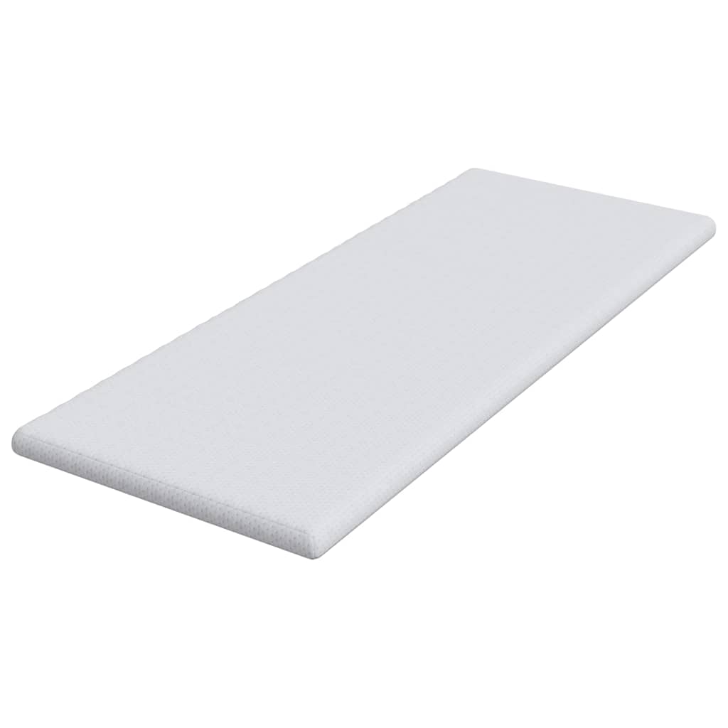 Matratzenpads Weiß 70 x 200 cm 100% Polyester Jacquardstoff