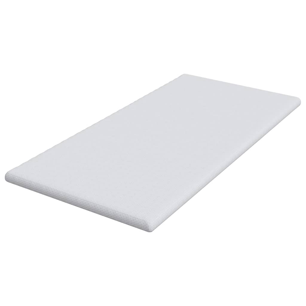 Matratzenpads Weiß 90 x 190 cm 100% Polyester Jacquardstoff