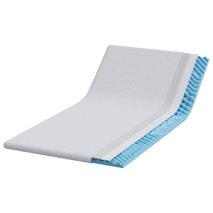 Matratzenpads Weiß 100 x 200 cm 100% Polyester Jacquardstoff