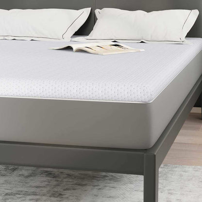 Matratzenpads Weiß 140 x 200 cm 100% Polyester Jacquardstoff