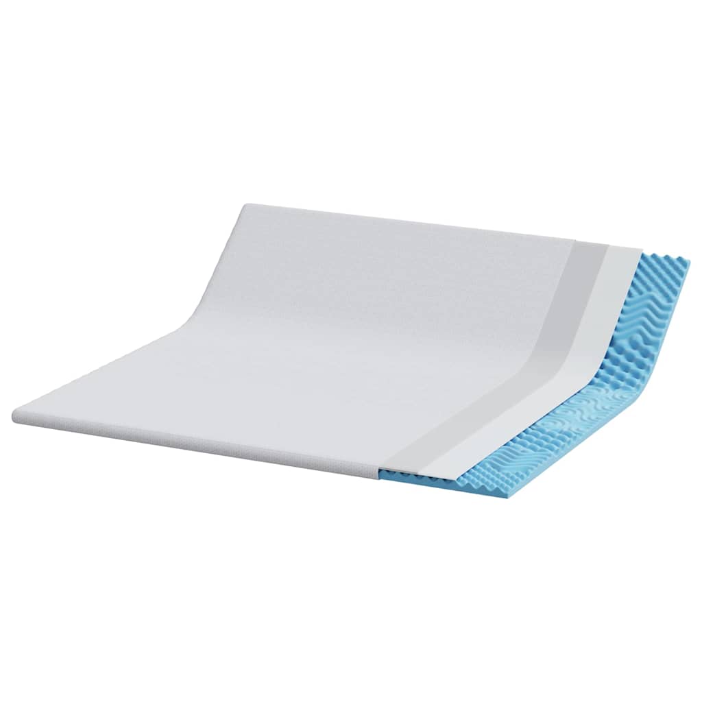 Matratzenpads Weiß 200 x 200 cm 100% Polyester Jacquardstoff