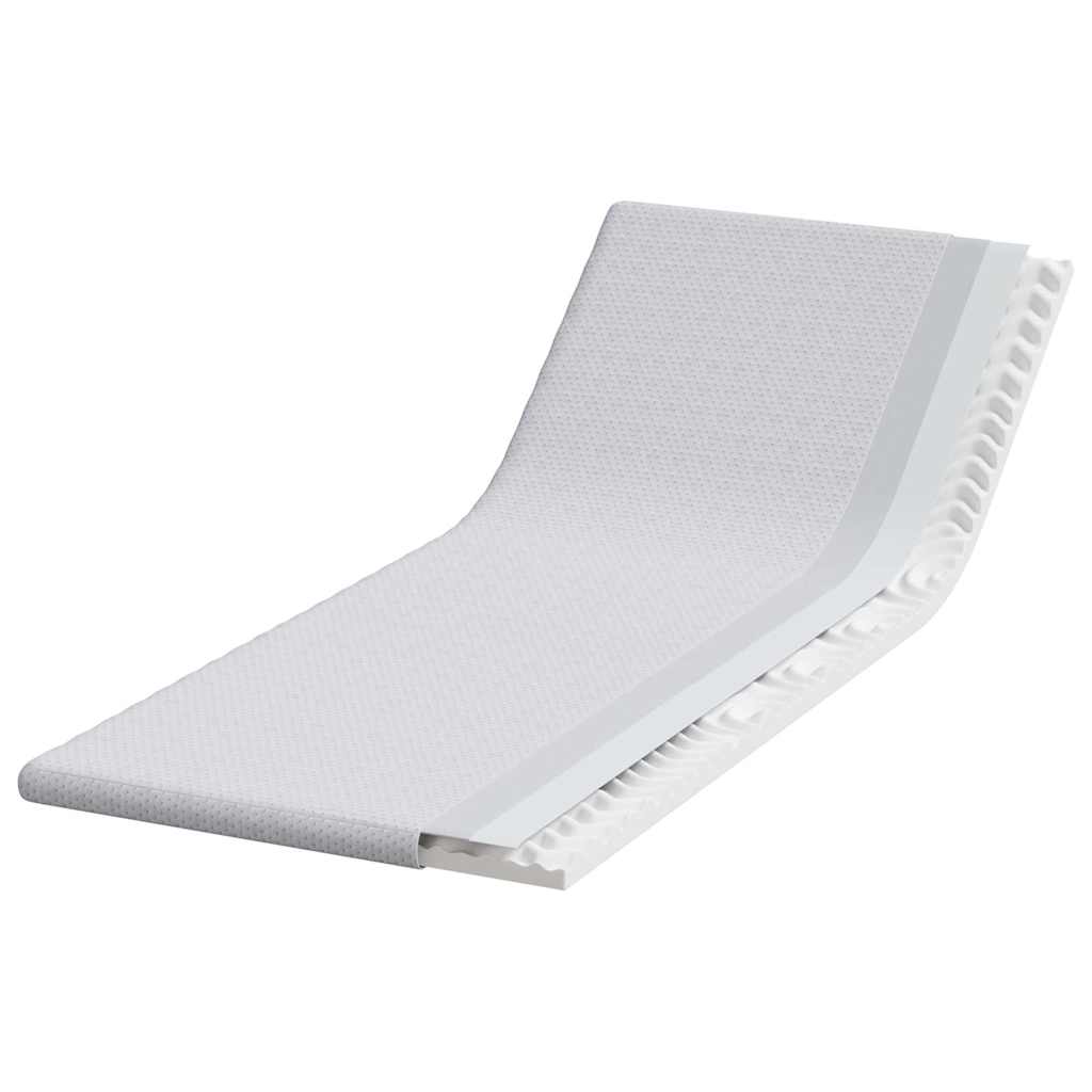 Matratzenpads Weiß 70 x 200 cm 100% Polyester Jacquardstoff