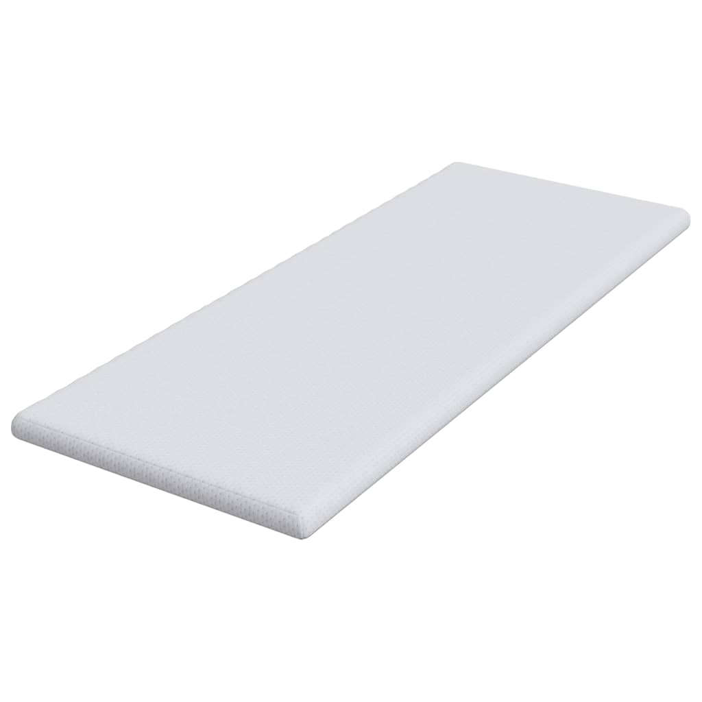 Matratzenpads Weiß 70 x 200 cm 100% Polyester Jacquardstoff