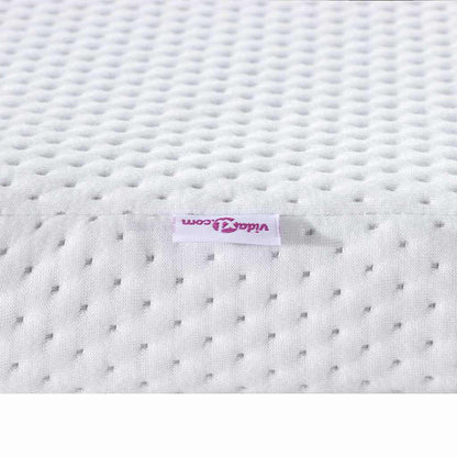 Matratzenpads Weiß 140 x 190 cm 100% Polyester Jacquardstoff