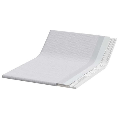 Matratzenpads Weiß 140 x 190 cm 100% Polyester Jacquardstoff