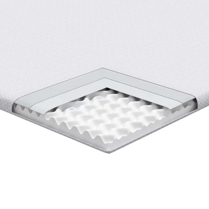 Matratzenpads Weiß 180 x 200 cm 100% Polyester Jacquardstoff