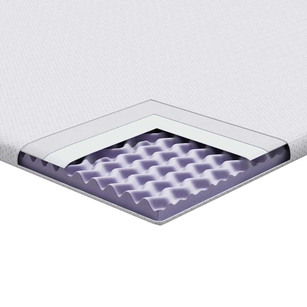 Matratzenpads Weiß 70 x 200 cm 100% Polyester Jacquardstoff