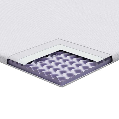 Matratzenpads Weiß 70 x 200 cm 100% Polyester Jacquardstoff