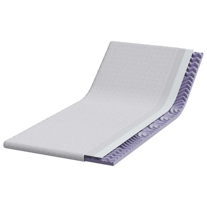 Matratzenpads Weiß 100 x 200 cm 100% Polyester Jacquardstoff